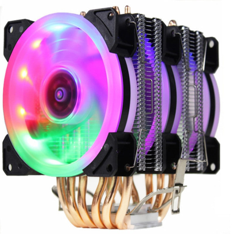 CPU Cooler High Quality 6 Heat Pipes Dual Tower Cooling 9cm RGB Fan LE