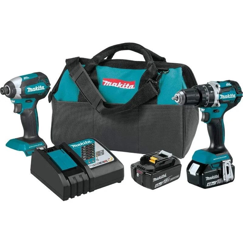 Makita XT269M 18V LXT Lithium-Ion Brushless Cordless 2-Pc. Combo Kit