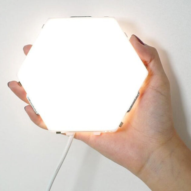 10 Pack Hexagonal Touch Sensitive LED Night Lights Quantum Lamps RGB Color Changing Modular Lamps For Modern Decoration Frontier General Hardware