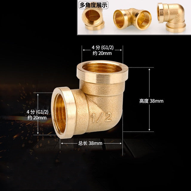 1/2" 3/4" BSP Female Male Thread Tee Type Reducing Copper Elbow Butt joint Adapter Adapter Coupler Water Pipe Plumbing Fittings|Pipe Fittings - Frontier General Hardware