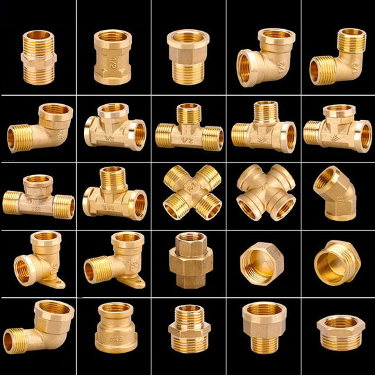 1/2" 3/4" BSP Female Male Thread Tee Type Reducing Copper Elbow Butt joint Adapter Adapter Coupler Water Pipe Plumbing Fittings|Pipe Fittings - Frontier General Hardware