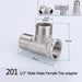 1/2" 3/4" BSP Female Male Thread Tee Type Reducing Stainless steel Elbow Butt joint adapter Adapter Coupler Plumbing fittings|Pipe Fittings - Frontier General Hardware