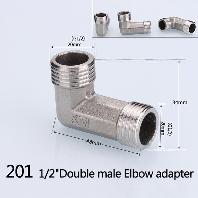 1/2" 3/4" BSP Female Male Thread Tee Type Reducing Stainless steel Elbow Butt joint adapter Adapter Coupler Plumbing fittings|Pipe Fittings - Frontier General Hardware