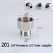 1/2" 3/4" BSP Female Male Thread Tee Type Reducing Stainless steel Elbow Butt joint adapter Adapter Coupler Plumbing fittings|Pipe Fittings - Frontier General Hardware