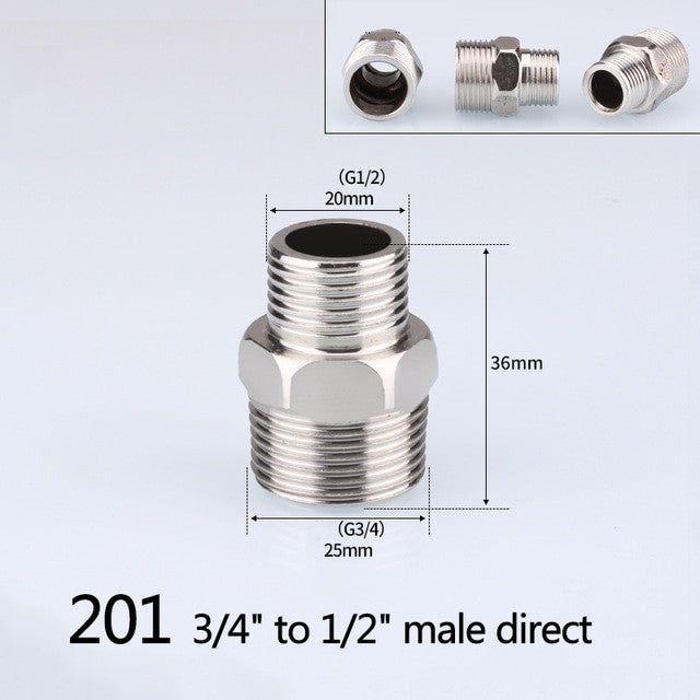 1/2" 3/4" BSP Female Male Thread Tee Type Reducing Stainless steel Elbow Butt joint adapter Adapter Coupler Plumbing fittings|Pipe Fittings - Frontier General Hardware