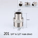 1/2" 3/4" BSP Female Male Thread Tee Type Reducing Stainless steel Elbow Butt joint adapter Adapter Coupler Plumbing fittings|Pipe Fittings - Frontier General Hardware