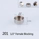 1/2" 3/4" BSP Female Male Thread Tee Type Reducing Stainless steel Elbow Butt joint adapter Adapter Coupler Plumbing fittings|Pipe Fittings - Frontier General Hardware