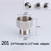1/2" 3/4" BSP Female Male Thread Tee Type Reducing Stainless steel Elbow Butt joint adapter Adapter Coupler Plumbing fittings|Pipe Fittings - Frontier General Hardware