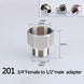 1/2" 3/4" BSP Female Male Thread Tee Type Reducing Stainless steel Elbow Butt joint adapter Adapter Coupler Plumbing fittings|Pipe Fittings - Frontier General Hardware