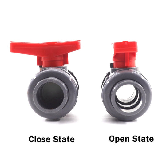PVC Ball Valve Set 1 To 5 Pack 20 25 32 40 50 Mm Aquarium Water Pipe Fittings Garden Irrigation Adapters Frontier General Hardware