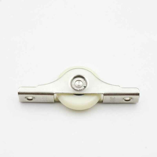 1 Pair Single Sliding Door Wheels Rollers Bottom Wheel Fixed Nylon Caster Pulley Runners Window Drawer Furniture Hardware|Door Rollers