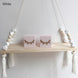 1 Pcs Wall Hanging Decor Swing Shelf Decorative Shelves Room Storage Organization personality Kids Room Wooden Beads Tassel|Decorative Shelves| - Frontier General Hardware