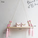 1 Pcs Wall Hanging Decor Swing Shelf Decorative Shelves Room Storage Organization personality Kids Room Wooden Beads Tassel|Decorative Shelves| - Frontier General Hardware