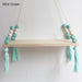 1 Pcs Wall Hanging Decor Swing Shelf Decorative Shelves Room Storage Organization personality Kids Room Wooden Beads Tassel|Decorative Shelves| - Frontier General Hardware