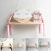 1 Pcs Wall Hanging Decor Swing Shelf Decorative Shelves Room Storage Organization personality Kids Room Wooden Beads Tassel|Decorative Shelves| - Frontier General Hardware