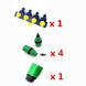 1 Set (6 Pcs) 4 Way Shunt Water pipe connector Water diverter Drip garden irrigation 4/7 or 8/11 Hose Connector Fitting|Garden Water Connectors - Frontier General Hardware