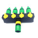 1 Set (6 Pcs) 4 Way Shunt Water pipe connector Water diverter Drip garden irrigation 4/7 or 8/11 Hose Connector Fitting|Garden Water Connectors - Frontier General Hardware