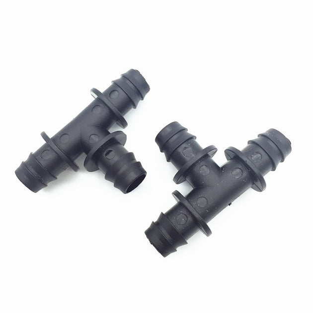 10 Pcs Garden watering DN16 Barbed Tee Connectors For Irrigation Hose Water Pipe Joints Watering System Parts|Garden Water Connectors - Frontier General Hardware