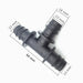 10 Pcs Garden watering DN16 Barbed Tee Connectors For Irrigation Hose Water Pipe Joints Watering System Parts|Garden Water Connectors - Frontier General Hardware