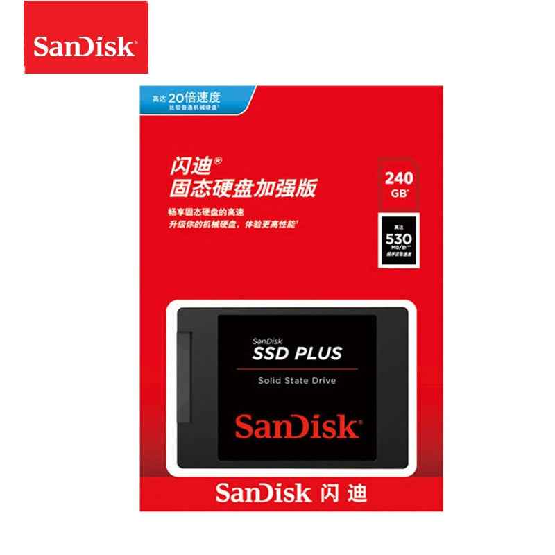 100% Sandisk SSD Plus 120GB 240GB 480GB SATA III 2.5" laptop notebook solid state disk SSD Internal Solid State Hard Drive Disk|Internal Solid State Drives