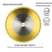 XCAN 254 255mm TCT Titanium Coated Carbide Circular Saw Blade For Wood PVC Cutting Discs With Triple Chip Grind Frontier General Hardware