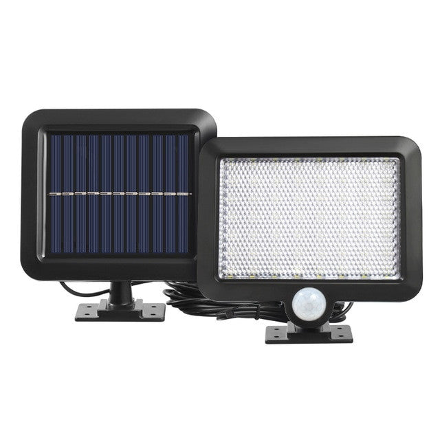 120/128 COB LED Solar Light PIR Motion Sensor Outdoor Lighting Garage Security Light Garden Decoration Solar Wall Lamp Spotlight|Solar Lamps - Frontier General Hardware