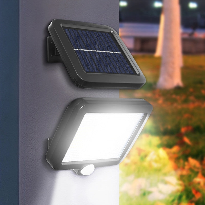 120/128 COB LED Solar Light PIR Motion Sensor Outdoor Lighting Garage Security Light Garden Decoration Solar Wall Lamp Spotlight|Solar Lamps - Frontier General Hardware