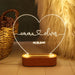 Personalized 3D Photo Lamp With Custom Photo And Text 3D Night Light Gift For Valentines Day Anniversary Birthday Frontier General Hardware