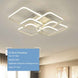 New led Chandelier Lights For Living Room Dining Kitchen Bedroom Home Modern Rectangle Ceiling Lamp Lighting Fixtures|Chandeliers