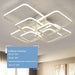 New led Chandelier Lights For Living Room Dining Kitchen Bedroom Home Modern Rectangle Ceiling Lamp Lighting Fixtures|Chandeliers