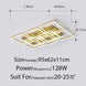 Modern LED chandelier lamps for the living room Home golden color lamps for the bedroom with remote control dimming dining room|Chandeliers