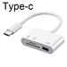 3in1 Type C Micro Adapter OTG Card Reader For TF SD Memory Cards USB C For MacBook Huawei Samsung Xiaomi Frontier General Hardware