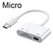 3in1 Type C Micro Adapter OTG Card Reader For TF SD Memory Cards USB C For MacBook Huawei Samsung Xiaomi Frontier General Hardware