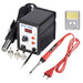 JCD Soldering station 858D 700W LCD Digital welding solder rework station 220V/110V Soldering iron hot air gun SMD repair tools|Soldering Stations