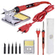 JCD soldering iron Plastic box set temperature adjustable 220V 80W Welding rework tools kit with ESD Heat Insulation Working Mat|Electric Soldering Irons