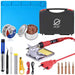 JCD soldering iron Plastic box set temperature adjustable 220V 80W Welding rework tools kit with ESD Heat Insulation Working Mat|Electric Soldering Irons