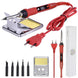 JCD soldering iron Plastic box set temperature adjustable 220V 80W Welding rework tools kit with ESD Heat Insulation Working Mat|Electric Soldering Irons - Frontier General Hardware