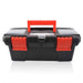 NEWACALOX 10" Tool Box with Handle Compartment Storage Organizers Toolbox for Hardware Tool Soldering Iron Accessories Toolcase|Tool Boxes