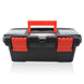 NEWACALOX 10" Tool Box with Handle Compartment Storage Organizers Toolbox for Hardware Tool Soldering Iron Accessories Toolcase|Tool Boxes
