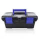 NEWACALOX 10" Tool Box with Handle Compartment Storage Organizers Toolbox for Hardware Tool Soldering Iron Accessories Toolcase|Tool Boxes
