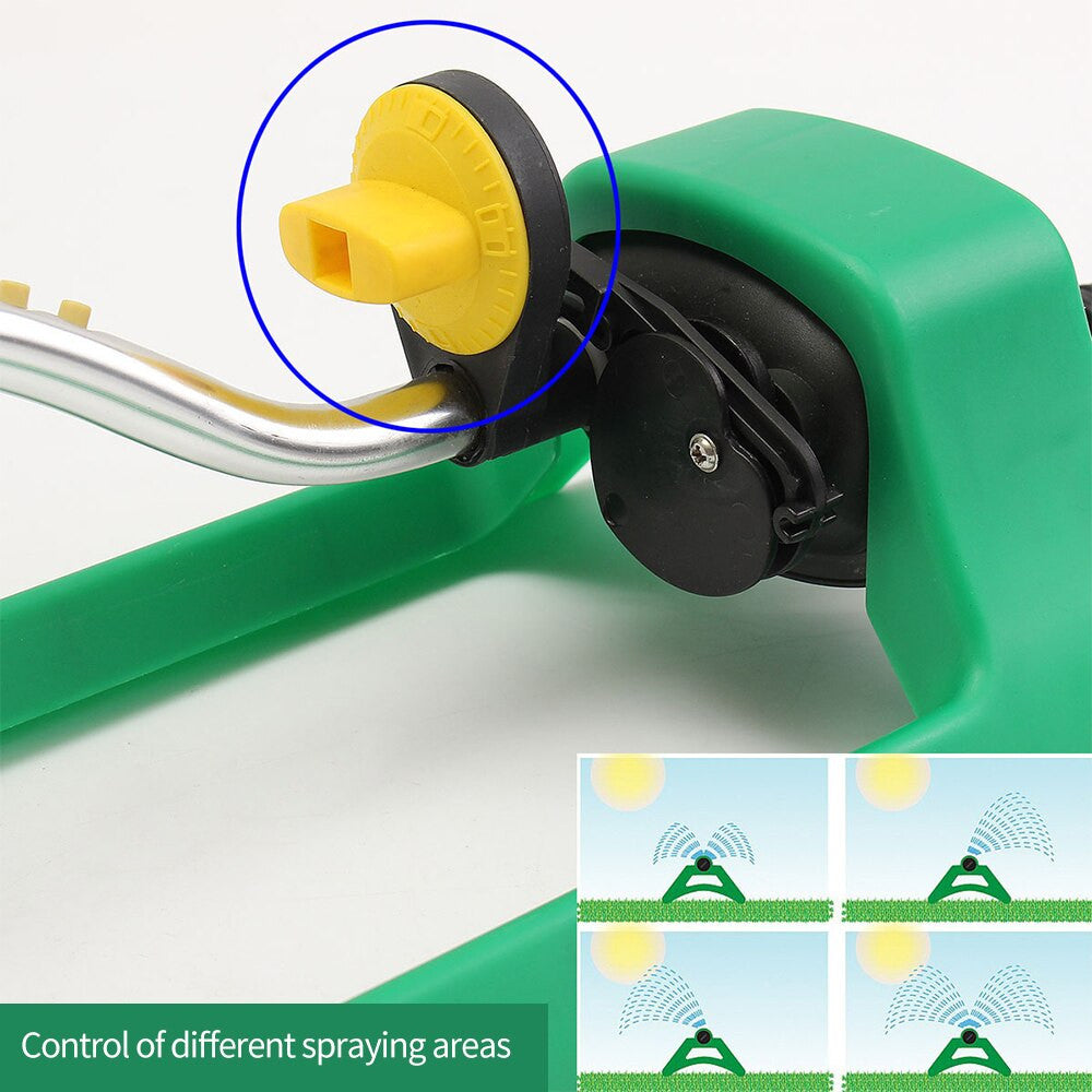 18Holes Swing 120 Degree Garden Lawn Irrigation Tools Plastic Aluminum Tube Garden Lawn Sprinkler 2 Sided Coverage|Garden Sprinklers - Frontier General Hardware