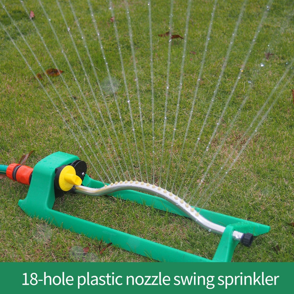 18Holes Swing 120 Degree Garden Lawn Irrigation Tools Plastic Aluminum Tube Garden Lawn Sprinkler 2 Sided Coverage|Garden Sprinklers - Frontier General Hardware