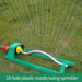 18Holes Swing 120 Degree Garden Lawn Irrigation Tools Plastic Aluminum Tube Garden Lawn Sprinkler 2 Sided Coverage|Garden Sprinklers - Frontier General Hardware