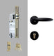 Dooroom Brass Mute Door Lever American European Modern Black Gold Interior Room Bedroom Bathroom Solid Wood Door Lock Split Knob|Door Locks