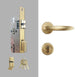 Dooroom Brass Mute Door Lever American European Modern Black Gold Interior Room Bedroom Bathroom Solid Wood Door Lock Split Knob|Door Locks