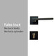 Dooroom Brass Door Lever American Nordic Modern Solid Wood Interior Door Lock Bedroom Split Mechanical Set Handle Black Square|Door Locks