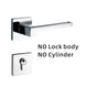 Dooroom Brass Door Lever American Nordic Modern Solid Wood Interior Door Lock Bedroom Split Mechanical Set Handle Black Square|Door Locks