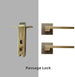 Dooroom Brass Door Lever American Nordic Modern Solid Wood Interior Door Lock Bedroom Split Mechanical Set Handle Black Square|Door Locks