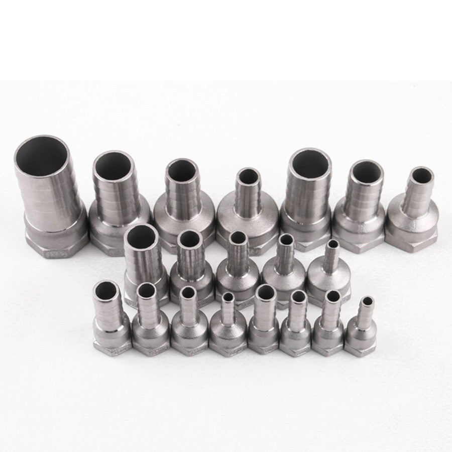 1PCS 1/4 3/8 1/2 3/4 BSP Female x 6/8/10/12/14/15/16/19/20/25mm Hosetail Barb Connector 304 Stainless Steel Plumbing Accessories|Pipe Fittings - Frontier General Hardware