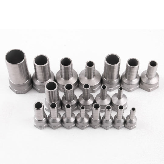 1PCS 1/4 3/8 1/2 3/4 BSP Female x 6/8/10/12/14/15/16/19/20/25mm Hosetail Barb Connector 304 Stainless Steel Plumbing Accessories|Pipe Fittings - Frontier General Hardware